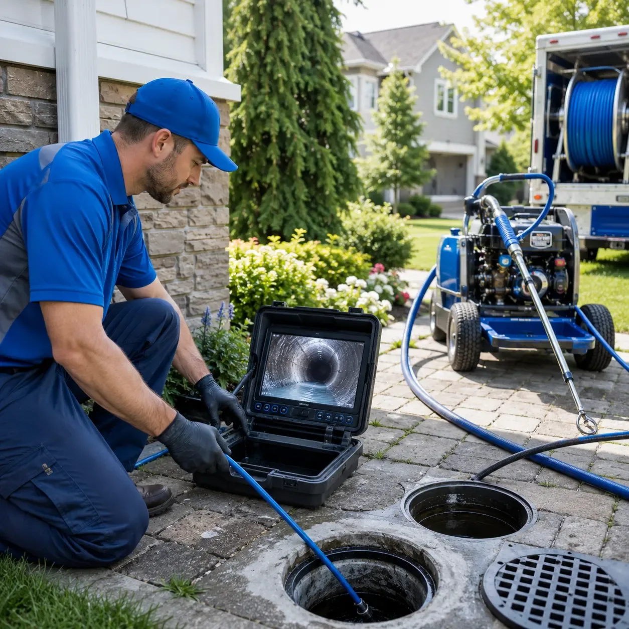 Outdoor drain cleaning professionals serving Kingsland, TX